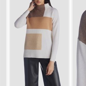 Cashmere blocked sweater